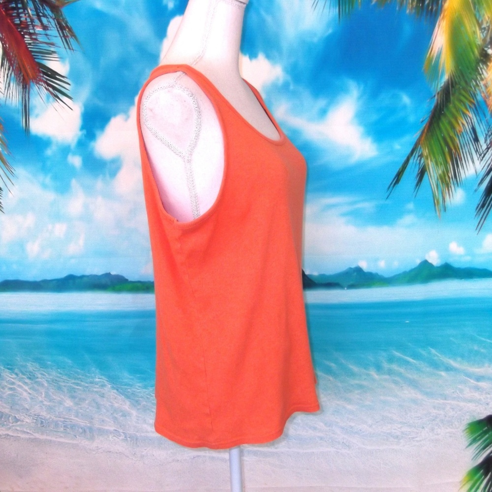Joe Boxer Heathered Orange Tank Top - Picture 6 of 7
